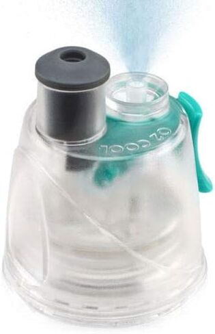 O2COOL Mist 'N Sip Misting Water Bottle 2-in-1 Mist And Sip Function With No Leak Power Flow Grip Band Pull Top Spout Sports Water Bottle Reusable Water Bottle - 24 oz - Blue in Saudi Arabia