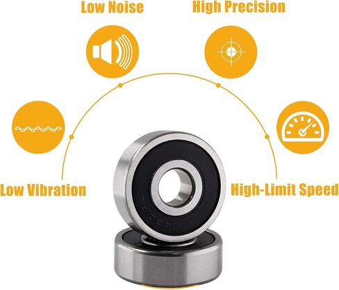2 قطعة 6301RS محامل المطاط مختومة ، 12x37x12 مللي متر الدقة كرة أخدود عميقة تحمل للدراجة الترابية حفرة in Kuwait