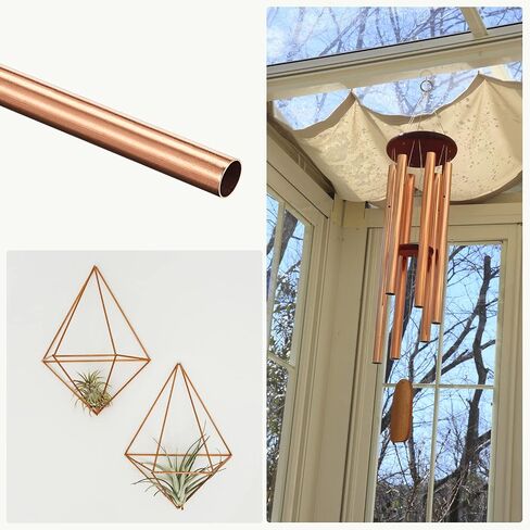 Copper Tube (6mm OD x 0.2mm Wall T x 300mm L) 4Pcs, Straight Tubing - for Home Furnishing, Machinery, DIY Handicraft in Saudi Arabia