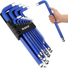 ELEAD Jumbo Hex Key Allen Wrench Set | 13-Piece SAE 5/64"-3/4" | Long Ball End Durable S2 | Automotive | Mechanic | Furniture | Professional Grade Tools