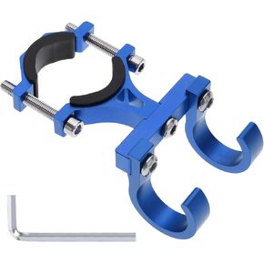 Create idea Electric Scooter Hanger Hook Bicycle Carrying Hook Double Hook Holder Claw Hook Storage Bag Hook for 18mm-35mm Handlebar Diameter Aluminum Alloy Blue
