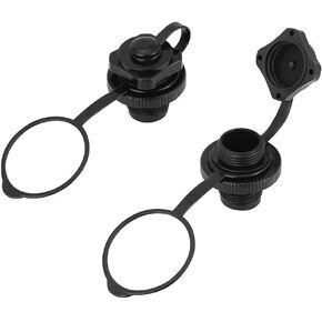 Inflatable Boat Air Valve, (22mm) Inflatable Boat Replacement Caps Boat Spiral Air Plugs one-Way Inflation Replacement for Inflatable Raft Boat Kayak (2/pack)