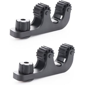 VTurboWay 2 Pcs Track Mount Paddle Holder, Extra extension helps You place The paddle outside The kayak, Black