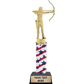 11" Custom Male Archery Trophies - Archery Award Trophy Prime