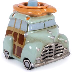Scentsationals Retro Collection - Surf Woody Wagon - Scented Wax Warmer - Vintage Beach Car Wax Cube Melter & Burner - Electric Fragrance Home Air Freshener Gift