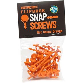 Andymation Snap Screws Orange for Binding Animated flipbooks Together