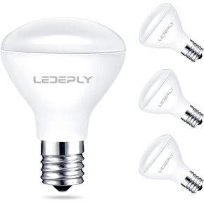 R14 LED Bulb, 4W=40W, Dimmable, E17 Base, Mini LED Reflector Floodlight Bulb, 400 Lumens, 2700K Warm White, 4 Pack