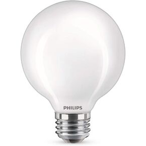 Philips LED Frosted Non-Dimmable G25 Light Bulb - Pack of 3 - EyeComfort Flicker Free - 5.5W = 60W - 500 Lumen - Daylight (5000K) - E26 Base - Indoor in Kuwait