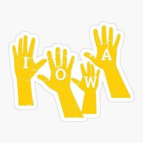 Waves Children Childrens Hospital Hawkeyes Iowan Waver Iowa Sticker Decal Vinyl - Peel and Stick to Any Smooth Surface