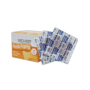 MAGID MP61578 Medi-First Large Fingertip Woven Adhesive Bandages, Flesh (Box of 40)