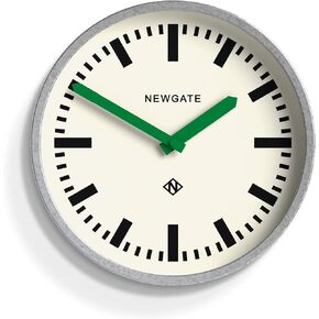 NEWGATE® The Luggage Wall Clock - Metal Clock - Analog Wall Clock - Retro Clock - Kitchen Wall Clocks - Round Wall Clock - British Design - Station Clock (Black)