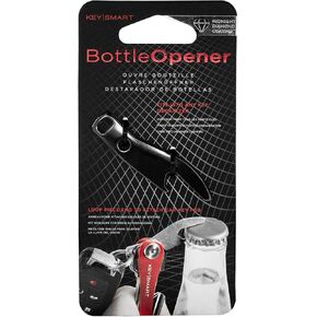 KeySmart Compact Key Holder Add-on Accessory - Stainless Steel Bottle Opener (Midnight Diamond)