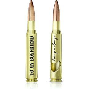 Anniversary for Boyfriend - "To my Boyfriend" 50 Cal Bottle Opener I Birthday Gifts for Boyfriend I Unique 6 Month / 1 Year Anniversary for Boyfriend I Cute Boyfriend Gifts from Girlfriend
