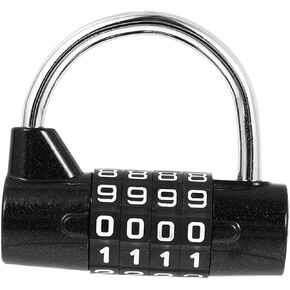 OSALADI 4 Password Heavy Duty Storage Cabinet Tool Storage Cabinet Heavy Duty Padlock 4 Digit Combo Lock Password Code Lock Coded Padlock 4 Digit Combination Lock 4-Digit Code Padlock Box