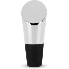 Viski Heavyweight Bottle Stopper, Wine Bottle Stoppers, Wine Stoppers for Wine Bottles, Copper Finish Stainless Steel with Silicone Seal, Set of 1