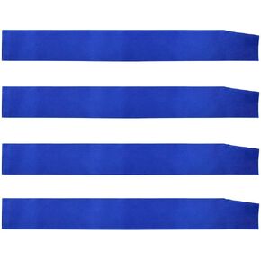 4 Pcs Blank Customizable Satin Sash, Sashes Plain Sashes Party Accessory for Graduation Wedding Party, Satin Sashes Pageant, Make Your Own Sashes,Royal Blue Party Plain Pageant Sashes(Dark blue)