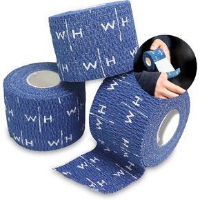 Weightlifting House Weight Lifting Thumb Tape: Athletic Grip Tape, Finger Extra Adhesive Tape for Workout - Body Tape, Sports Tape Perfect for Weightlifting - Sports Tape, Athletic - 7m/23ft (Black)