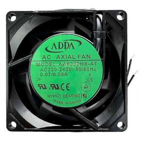 for ADDA AA8382HX-AT 8038 AC cooling fan 220V-240V 0.06/0.07A 8CM 80X80X38mm 2-Wire AC AXIAL Fan