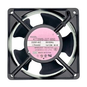 for NMB 4715MS-22T-B50 220V 50/60HZ D644099 14/13W 12038 Aluminum Frame AC Cooling Fan.