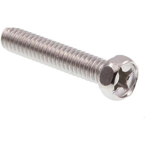 Prime-Line 9013259 Machine Screw, Phillips Indented Hex Head, 1/4 in-20 X 1-1/2 in, Grade 18-8 Stainless Steel, Pack of 25