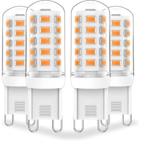 Dimmable G9 Led Bulbs 3W 4000K Neutral White,Replace G9 Halogen 20W 25W 30W, AC120V 0-100% Dimming G9 Led Bulbs 3W 350LM for Chandelier Ceiling Pendant Lighting, No Flicker, 10-Pack
