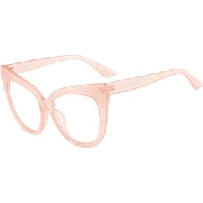 bullabulling Ladies Reading Glasses Stylish Frame - Oversized cat eye Design Reader Eyeglasses for Women