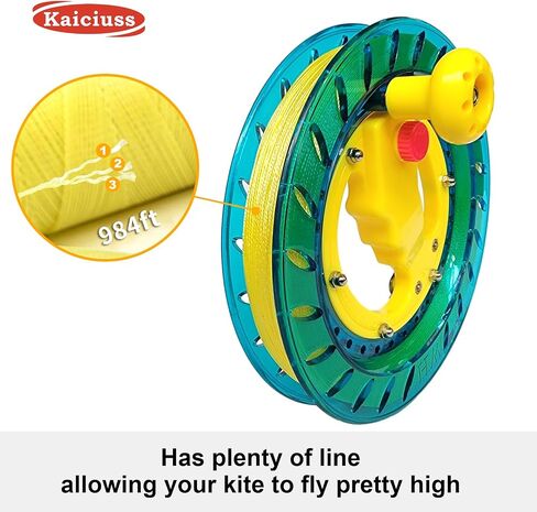 Kite Reel Winder with Line, Kite String Reel for Kids & Adults, Easy to Use Kite String and Spool, it Comes with Durable Kite Thread and Connector in Kuwait