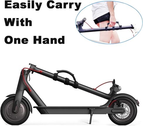 POPOL Scooter Carry Strap,Non-Slip Adjustable Electric Scooter Carrying Strap,40lb Load-Bearing Compatible with Segway ES1/ES2/ES3/MAX Mijia M365/M365 Pro, Black, 23CMx7CMx2CM in Saudi Arabia