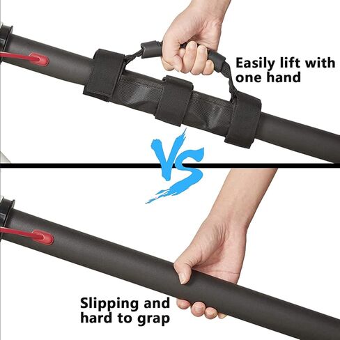 POPOL Scooter Carry Strap,Non-Slip Adjustable Electric Scooter Carrying Strap,40lb Load-Bearing Compatible with Segway ES1/ES2/ES3/MAX Mijia M365/M365 Pro, Black, 23CMx7CMx2CM in Saudi Arabia