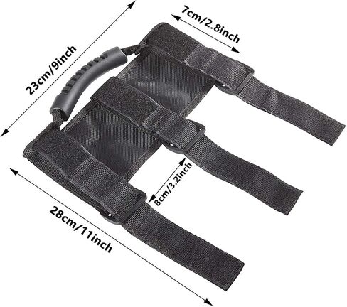 POPOL Scooter Carry Strap,Non-Slip Adjustable Electric Scooter Carrying Strap,40lb Load-Bearing Compatible with Segway ES1/ES2/ES3/MAX Mijia M365/M365 Pro, Black, 23CMx7CMx2CM in Saudi Arabia