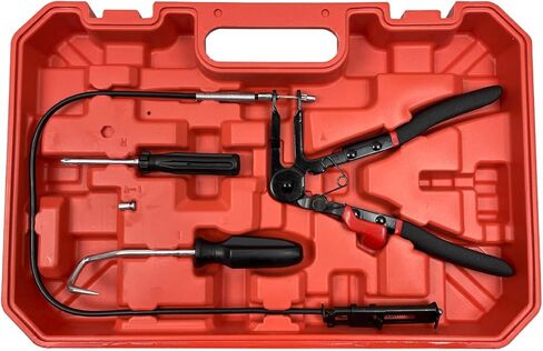 9pc Hose Clamp Pliers, Flexible Wire Long Reach Hose Clamp Pliers Set For Automotive Coolant Radiator Heater and Water Hose, Auto Clamp Remove Tool Kit in Saudi Arabia