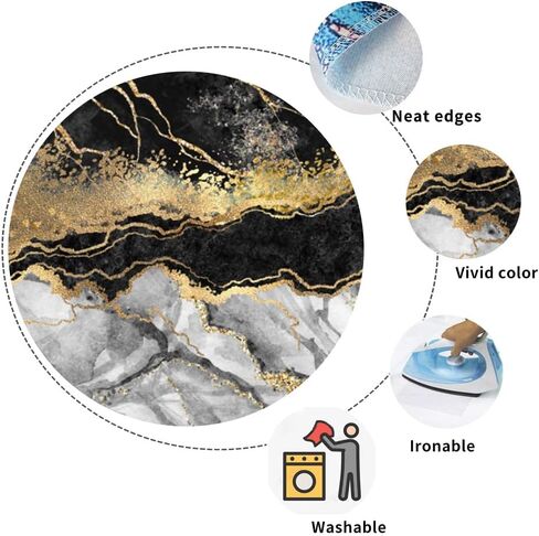 نسيج رخامي لغرفة النوم، نسيج جمالي باللونين الأسود والذهبي، خطوط متشققة لامعة ذهبية مجردة، نسيج رخامي، فن جداري لغرفة المعيشة للأطفال، ديكور حفلات الهبي، 92.5 × 70.9 بوصة in Kuwait