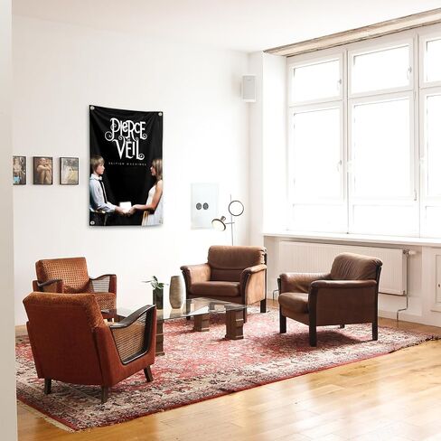 QOttLe American Post-nuclear Band Rock Music Tapestries Wall Hanging Home Decor Bedroom Living Room Office Party 2×3 FT in Saudi Arabia