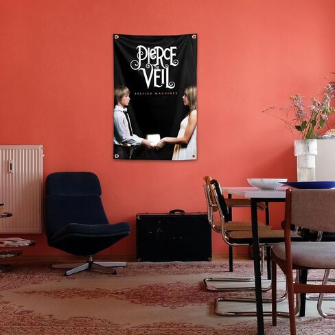 QOttLe American Post-nuclear Band Rock Music Tapestries Wall Hanging Home Decor Bedroom Living Room Office Party 2×3 FT in Saudi Arabia