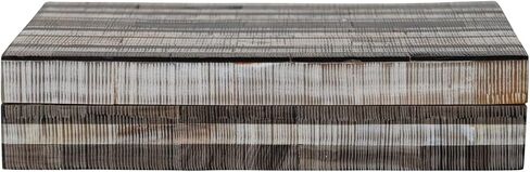 Creative Co-Op Decorative Horn Storage Stripes, Multicolor Box, Multi in Saudi Arabia