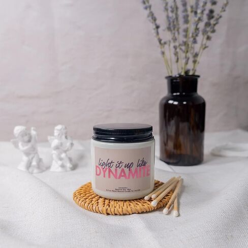BTSS هدية الشموع المعطرة، هدايا Bang-tan Merch، هدايا الابنة من الأم، هدايا عيد ميلاد ملهمة لشمعة الصويا للحفيدة، الأخت، المرأة، الصديقة (الخزامى، صغيرة 3.5oz) in Kuwait