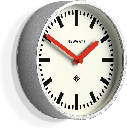 NEWGATE® The Luggage Wall Clock - Metal Clock - Analog Wall Clock - Retro Clock - Kitchen Wall Clocks - Round Wall Clock - British Design - Station Clock (Black) in Saudi Arabia