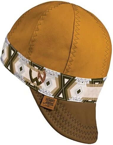 Welder Nation 8 Panel Welding Cap, 100% Cotton, Duck Canvas Exterior, Protective, Durable Men’s Hats with No Unicorn Peak for Welding, Heavy-Duty Jobs - Premium, Comfortable Welder Hat - 10 oz, 7 in Saudi Arabia
