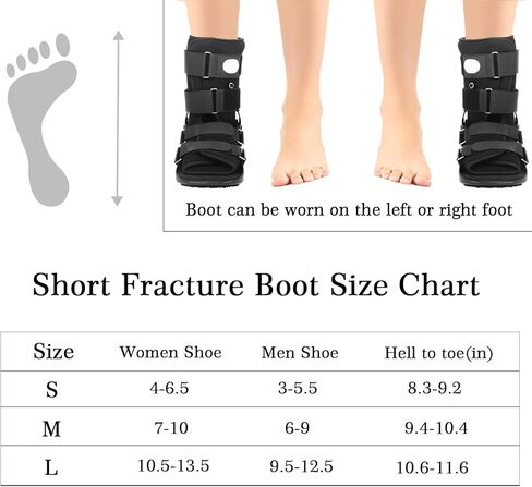 Short Air Walker Fracture Boot Walking Protection Boot Inflatable with Aluminum Brackets for Broken Foot Fractures Sprains fits Left or Right Foot Ankle Large in Saudi Arabia