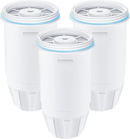 Water Filter Replacement Compatible with Zero Pitcher and Dispenser ZR-001 ZR-017 ZR-004 ZP-006 ZD-013 ZS-008, Multi-Stage Filter System, Reduce Lead, Chromium, and PFOA/PFOS, Pack of 3 in Kuwait