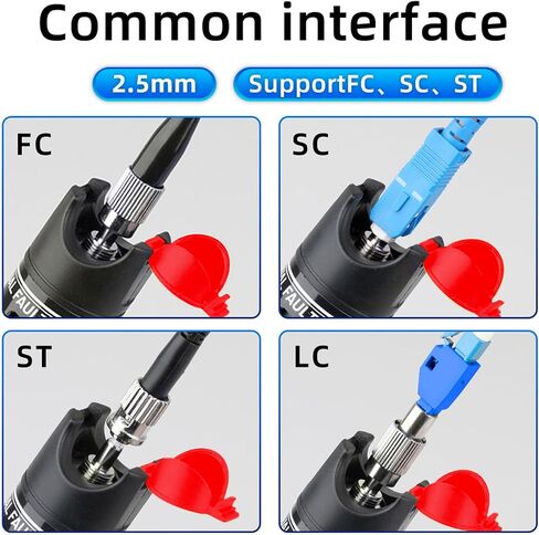 3pc 30km Visual Fault Locator VFL Fiber Optic Tester Fiber Optic Cable Tester with 1pcs Singlemode 9/125um FC Male to LC Female Adapter in Saudi Arabia