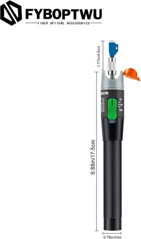 3pc 30km Visual Fault Locator VFL Fiber Optic Tester Fiber Optic Cable Tester with 1pcs Singlemode 9/125um FC Male to LC Female Adapter in Saudi Arabia