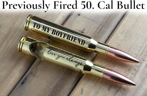 Anniversary for Boyfriend - "To my Boyfriend" 50 Cal Bottle Opener I Birthday Gifts for Boyfriend I Unique 6 Month / 1 Year Anniversary for Boyfriend I Cute Boyfriend Gifts from Girlfriend in Saudi Arabia