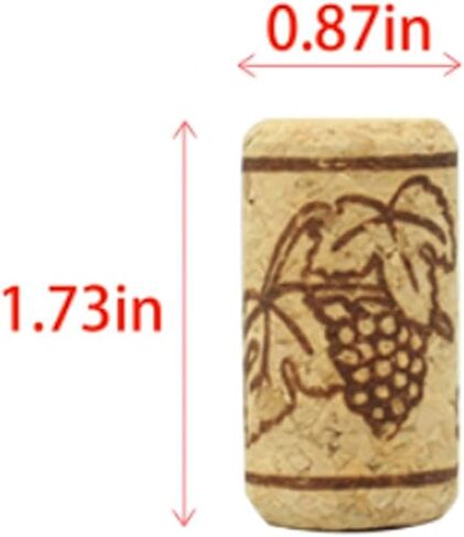 Bag of 30#8 Natural Wine Corks (SIZE 7/8" x 1 3/4") DIY Craft Wine Stoppers for Bottling of Wines Homemade Wine Making in Saudi Arabia