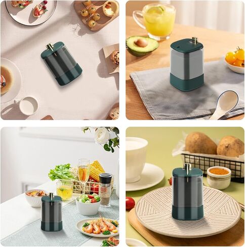 قطعتان من موزعات حامل أعواد الأسنان، حاوية أعواد الأسنان الأوتوماتيكية، صندوق توزيع تخزين أعواد الأسنان، مع 1000 عيدان أسنان، لمطعم مطبخ غرفة المعيشة المنزلية - أخضر داكن in Kuwait