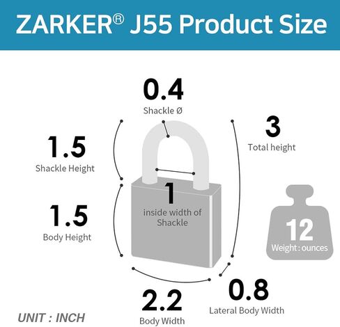 keyed Alike Padlocks, Heavy Duty Stainless Steel Shackle Lock, Waterproof and Rustproof Storage, Warehouses, Garage, Outdoors, 4-Pack in Saudi Arabia