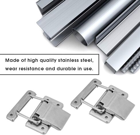 Latch Hasp Catch Toggle Stainless Steel Stainless Steel Hardware Cabinet Case 2pcs for doors gate locks in Saudi Arabia