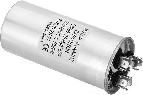 PATIKIL 20+5uF ±5% 20/5MDF 370/440V AC Fan Start Capacitor, CBB65 Circular Dual Run Capacitor for AC Motor Run Air Conditioner Cool Heat Pump Condenser Straight in Saudi Arabia