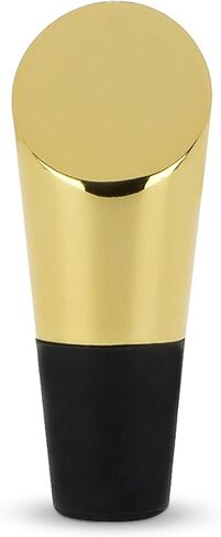 سدادة زجاجات ثقيلة الوزن من فيسكي، سدادة زجاجات النبيذ، حافظة النبيذ للنبيذ الأحمر والأبيض، فولاذ مقاوم للصدأ مطلي بالذهب مع ختم سيليكون، مجموعة من 1 in Kuwait