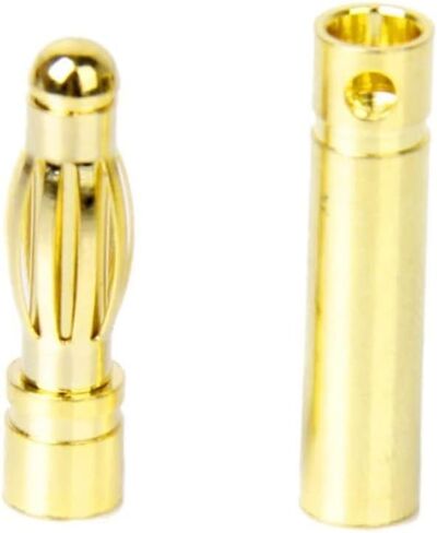 20 Pairs Banana Plug 2.0mm Bullet Connectors Jointer Plugs Female Esc Motor Connectix Banana Bullet Connector DIY Rc Connectors Banana Connectors Model Battery in Saudi Arabia
